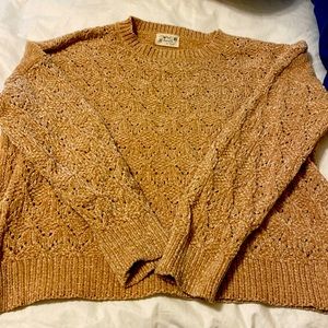 Cropped Chenille sweater